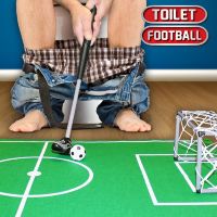 Коврик для туалета "Туалетный футбол" с воротами и мячами