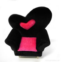 Шкатулка-диван "Розовое сердце"
