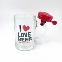 Кружка со звонком "Love Beer"